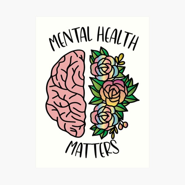 Mental Health Matters, Set of 2 Poster Prints, Minimalist Art, Home Wall  Decor