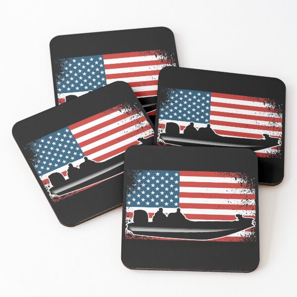 Item preview, Fishing Boat, Vintage American Flag, Bass Fisherman     designed and sold by CharJens.