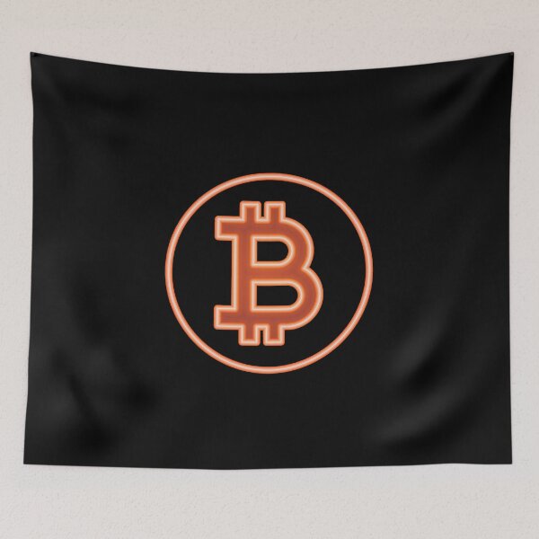 Artikelvorschau, Bitcoin BTC Crypto Symbol, Blockchain Cryptocurrency Mining entworfen und verkauft von Xeuno.