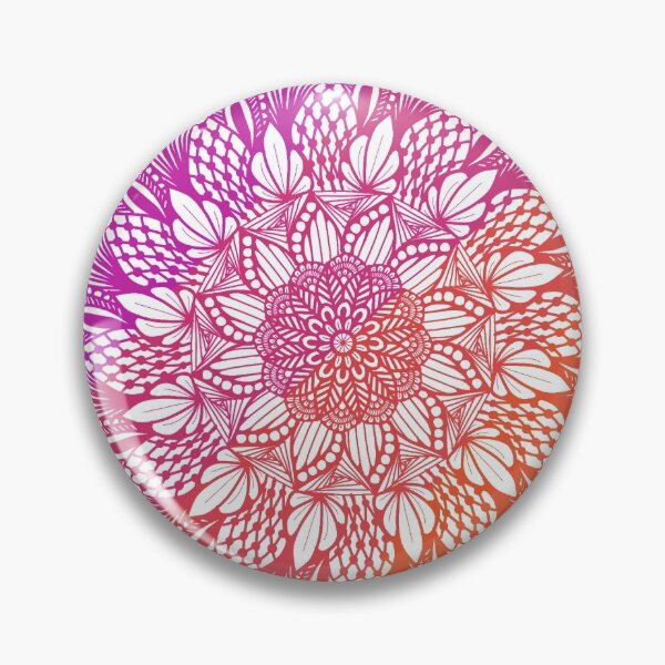 Item preview, Purple-Red Digital Mandala designed and sold by TheHermitCrab.