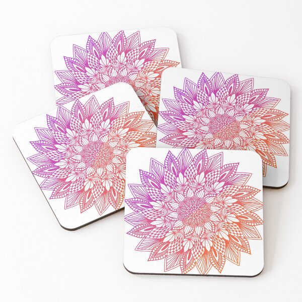 Item preview, Purple-Red Digital Mandala designed and sold by TheHermitCrab.