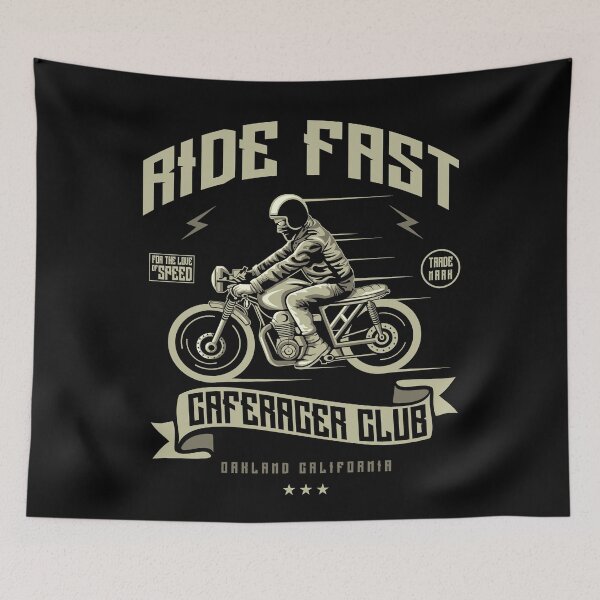 Item preview, Ride fast - cafe racer club designed and sold by lunegreiros.