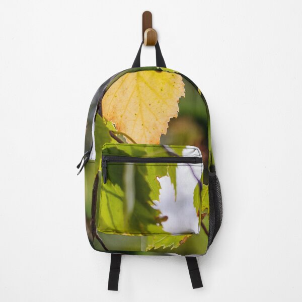 Item preview, Green and yellow autumn birch leaves designed and sold by lena-maximova.