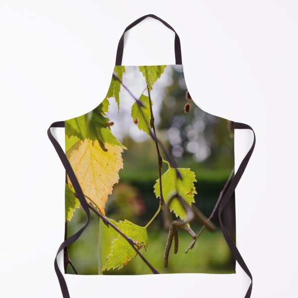 Item preview, Green and yellow autumn birch leaves designed and sold by lena-maximova.