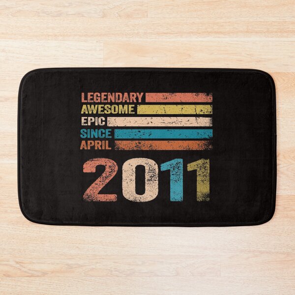 Item preview, 11th vintage retro birthday gift, Awesome since April 2011  designed and sold by Majesticoo.