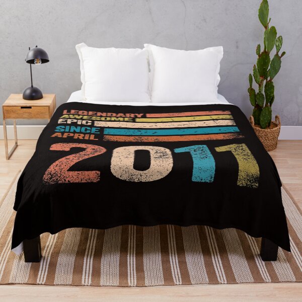 Item preview, 11th vintage retro birthday gift, Awesome since April 2011  designed and sold by Majesticoo.