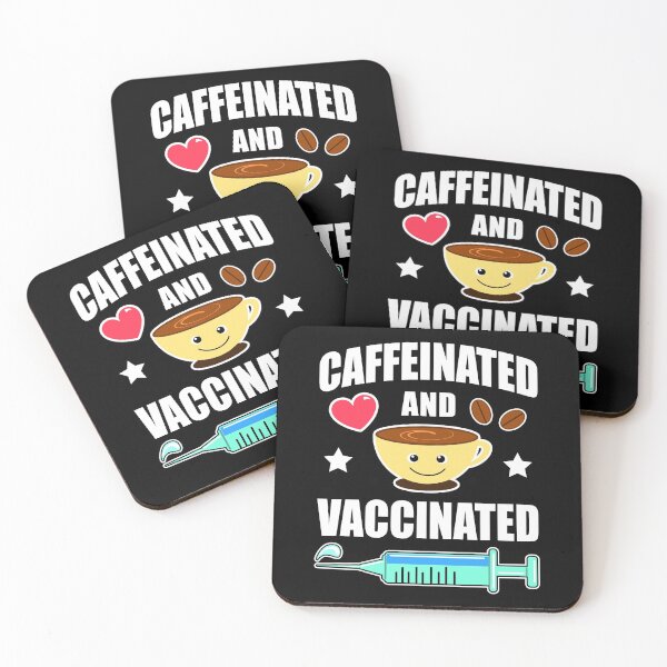 Item preview, Caffeinated And Vaccinated Coffee Lover designed and sold by vineeth.