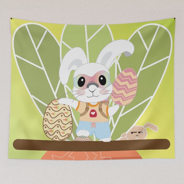 Item preview, Happy Easter -- Egg Hunter Cool Rabbit with Neon Glasses designed and sold by Moyanana.