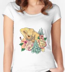 Dragon barbu pastel T-shirt échancré
