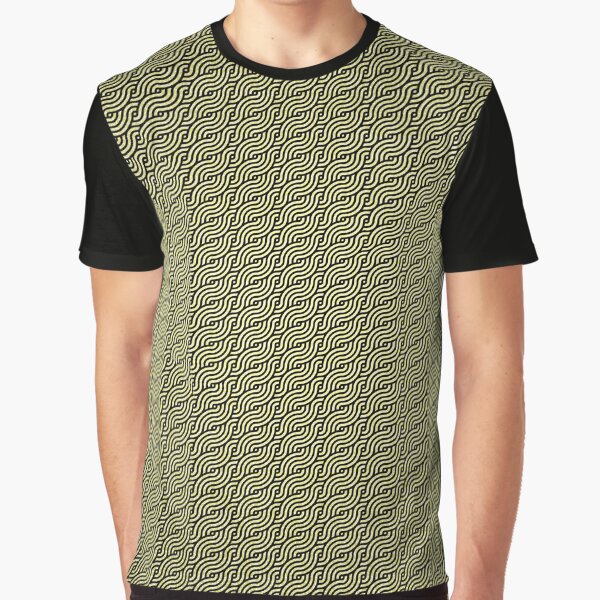 Bronze Knotted Cloud Pattern Graphic T-Shirt