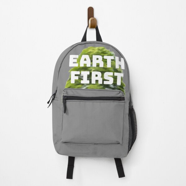 Item preview, earth first bright green painted tree environmental activism and conservation design designed and sold by TheGeoShop.