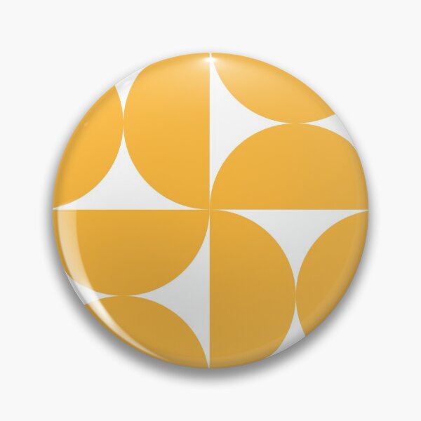Item preview, Geometric Yellow Semicircles Bauhaus style designed and sold by Yellow-Studio.