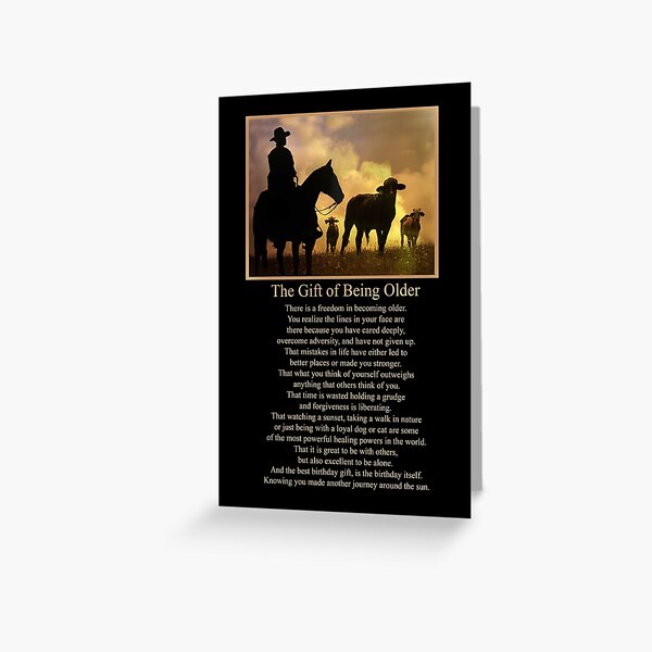 Carte De Vœux Carte De Joyeux Anniversaire Western De Cowboy And Horse Country Adventure Life Is A Ride Cartes D Anniversaire Super Cool Par Lazyl Redbubble