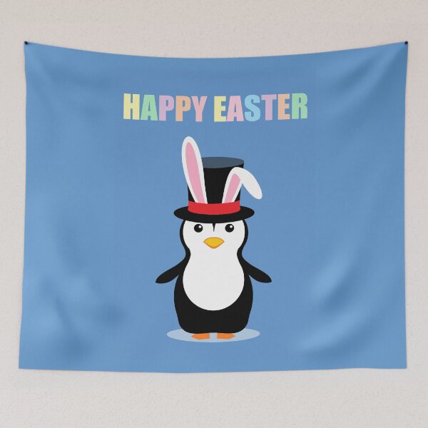 Item preview, HAPPY EASTER PENGUIN BUNNY designed and sold by Jean Gregory Evans.