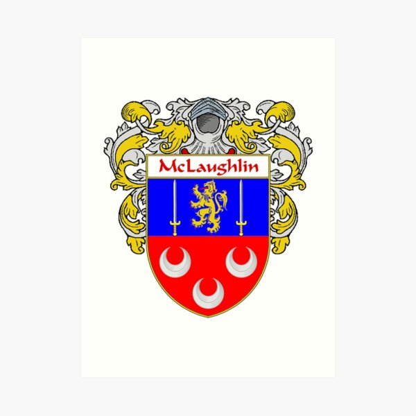 "McLaughlin Coat of Arms/Family Crest" Art Print for Sale by IrishArms