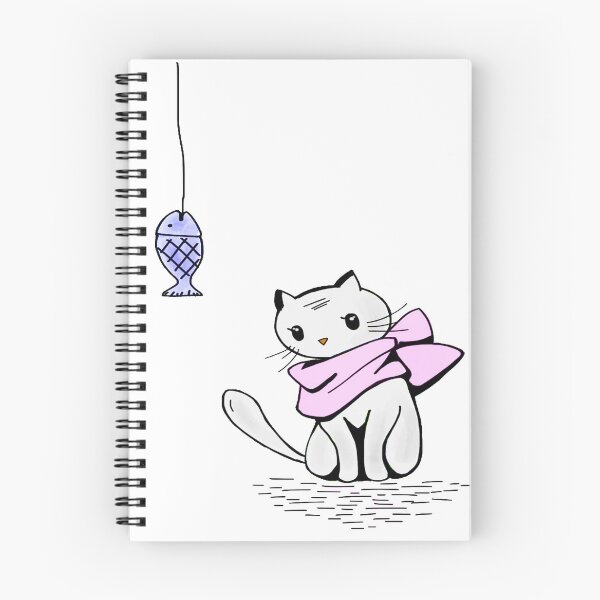 Artikelvorschau, lustiges Cartoonbild der Katze und des Fisches entworfen und verkauft von SharonIEstes.