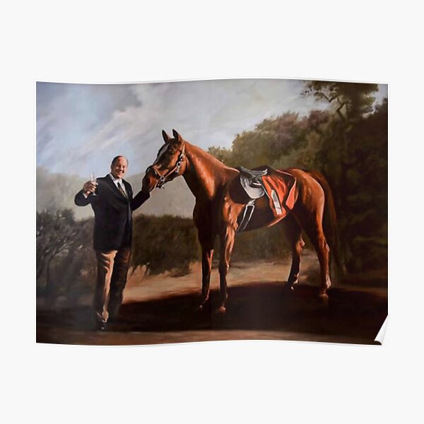 Tony Soprano avec cheval Poster