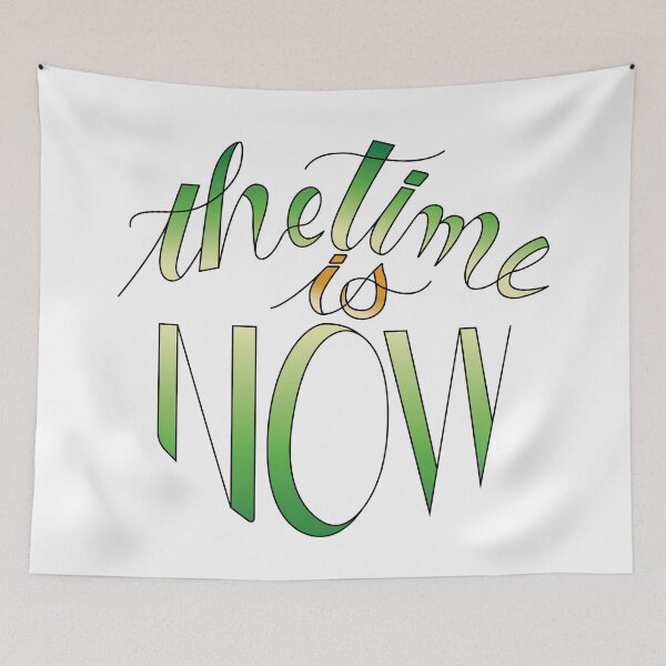 Item preview, The Time Is Now Lettering designed and sold by AlinaVuxanovici.