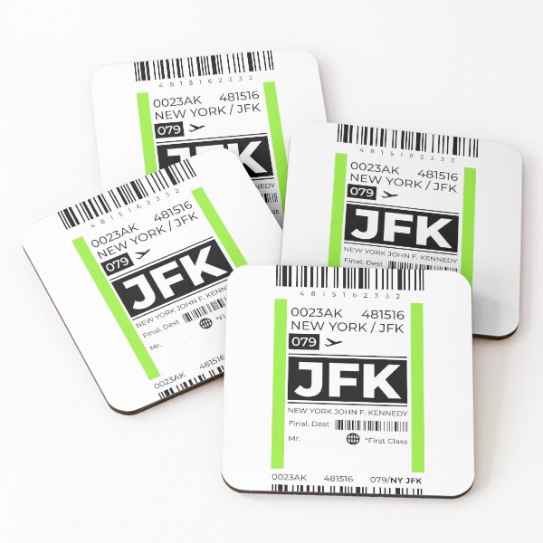 Item preview, JFK New York John F Kennedy Plane Boarding Ticket Airport designed and sold by theAcollection.