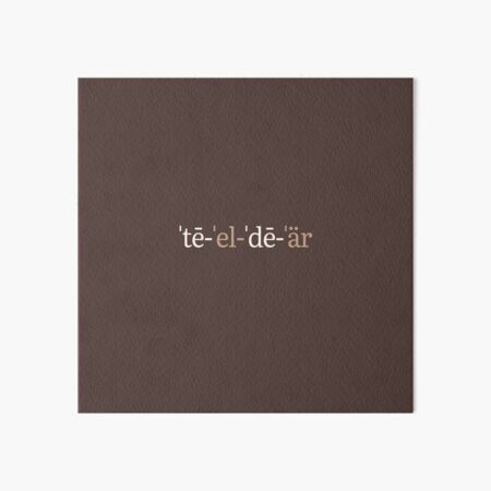 TL;DR Phonetic Notation (Chocolate Edition) Art Board Print