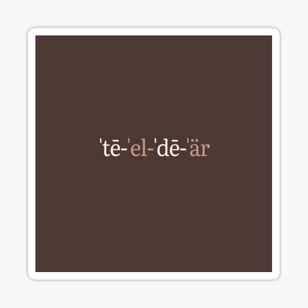TLDR Phonetic Notation Sticker