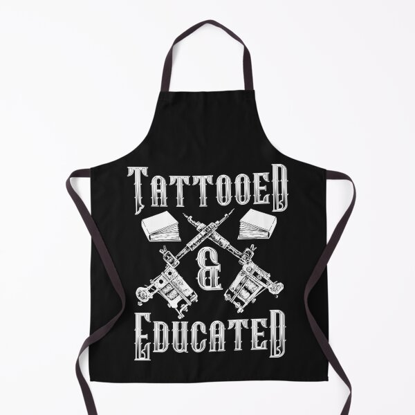 Item preview, Tattooed And Educated Black And White designed and sold by curledup-cat.