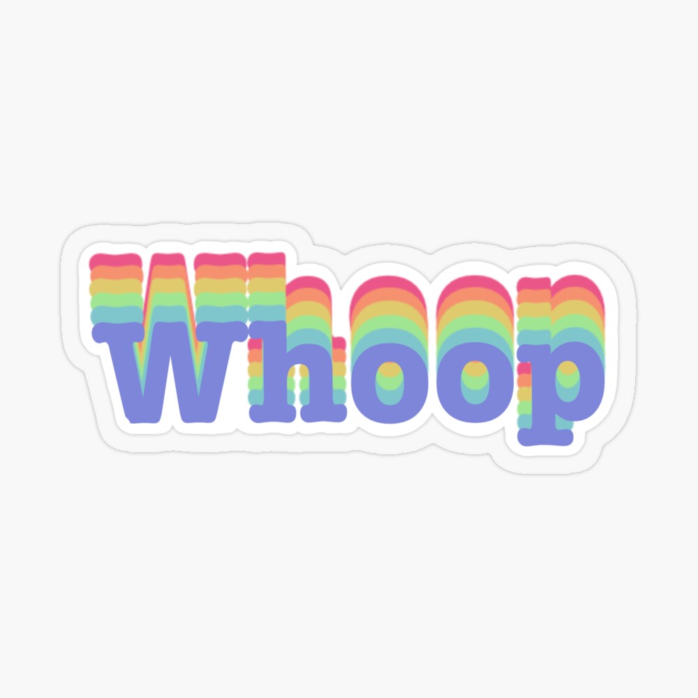 Whoop! Sticker for Sale by kendylrickard