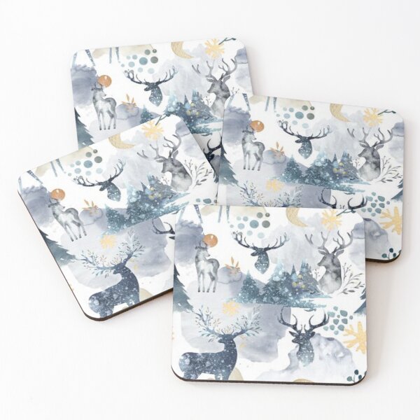 Item preview, Deer in winter forest designed and sold by Teo13.
