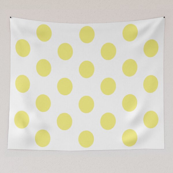 Item preview, Large YELLOW and WHITE POLKA DOTS designed and sold by RachelMacht.