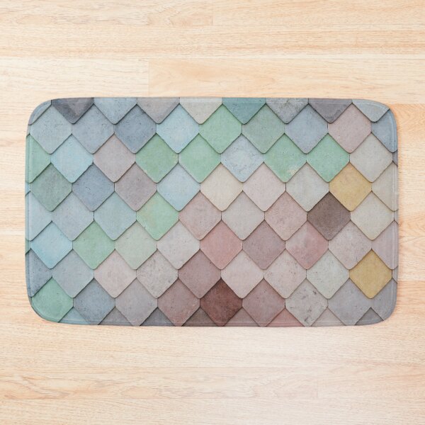 Item preview, Pretty Colorful Scales Tiles  designed and sold by fahadabu.
