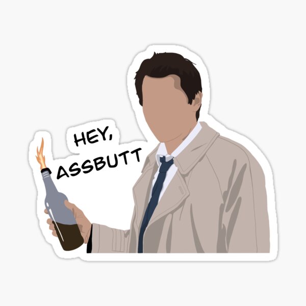 Supernatural Sticker - Hey Assbutt (Fancy) — skelleycat