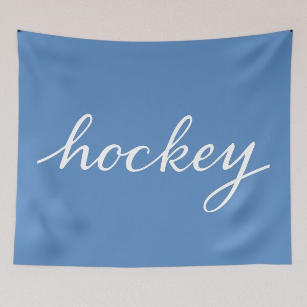 Item preview, Hockey lettering blue designed and sold by hookfreaks.