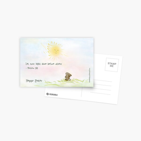 Happy Easter - Let Your Light Shine Postcard