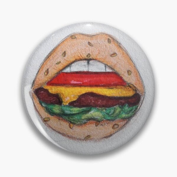Item preview, Burger Lips drawing by a_simple.artist13 (on TikTok) designed and sold by my-drawz13.