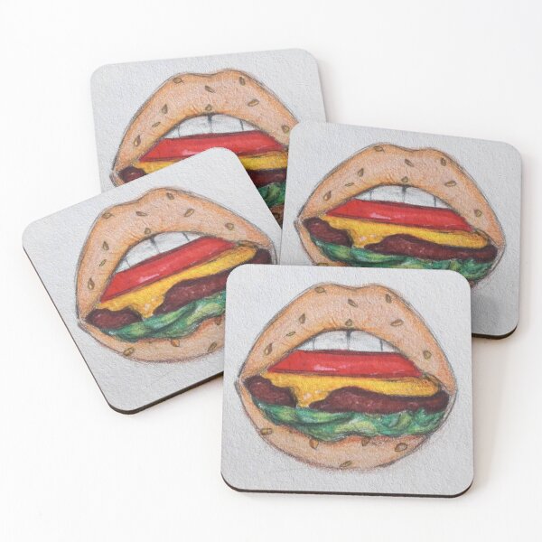 Item preview, Burger Lips drawing by a_simple.artist13 (on TikTok) designed and sold by my-drawz13.