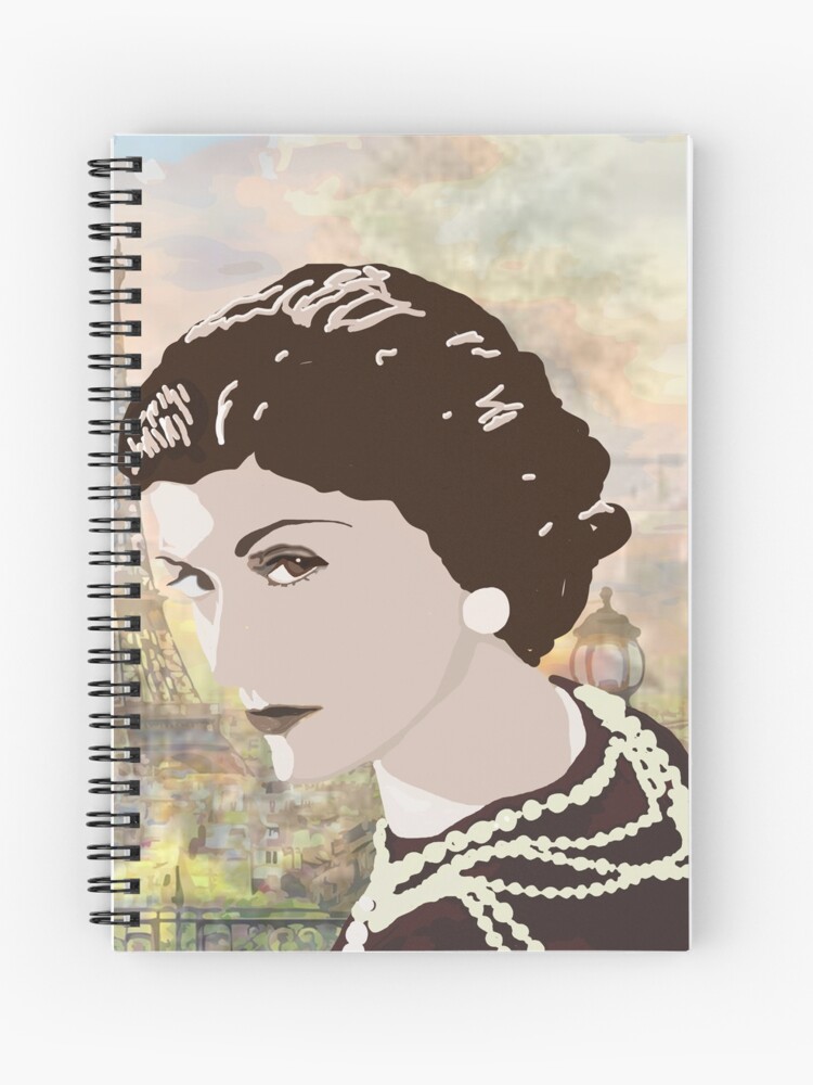 Coco Chanel in Paris Spiral Notebook by JessArrieta