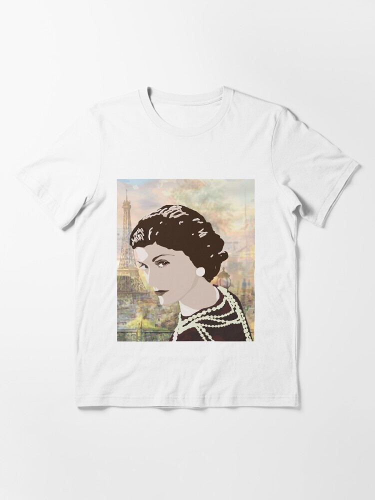 Coco Chanel in Paris Essential T-Shirt by JessArrieta