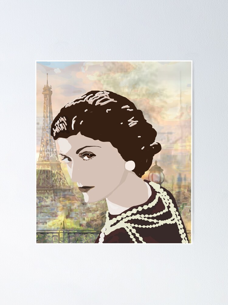 Coco Chanel in Paris Poster by JessArrieta