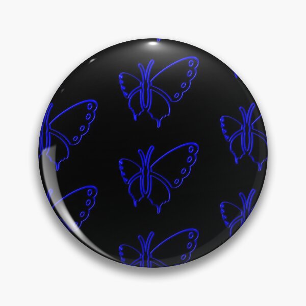 Artikelvorschau, Schmetterling 3D ~ Schwarz & Blau entworfen und verkauft von Boakes-Digital.