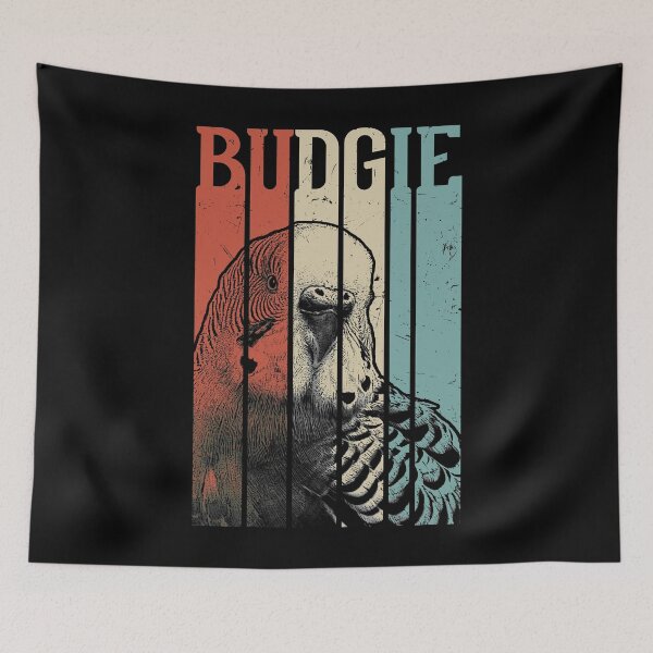 Item preview, Retro Vintage Budgie designed and sold by Alienphysique.
