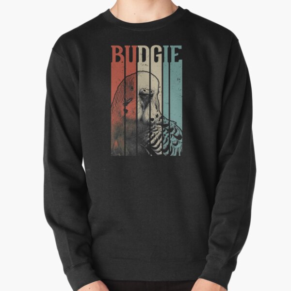 Retro Vintage Budgie Pullover Sweatshirt