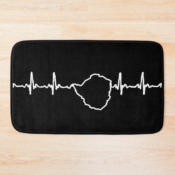 Item preview, White Zimbabwe heartbeat designed and sold by TheGeoShop.
