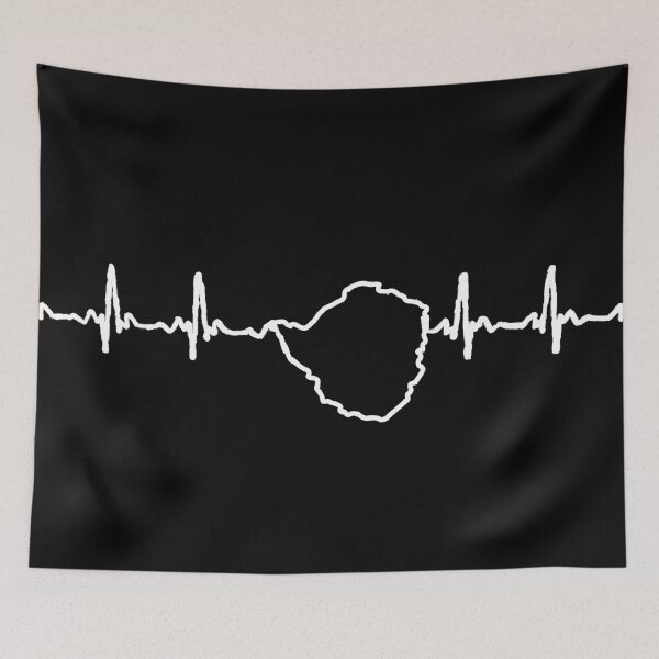 Item preview, White Zimbabwe heartbeat designed and sold by TheGeoShop.