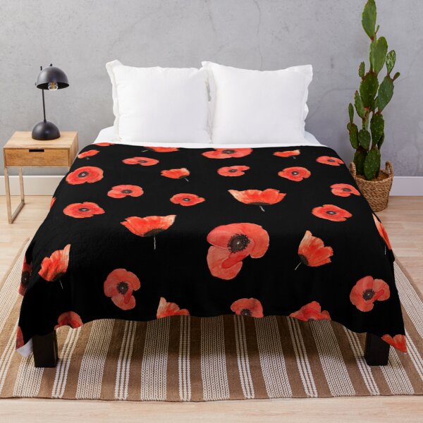 Item preview, Watercolor Papaver Flower Pattern designed and sold by SD-illustration.