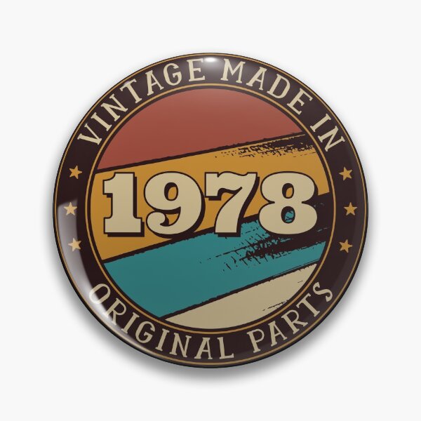 Item preview, Made In 1978 Limited Edition T-Shirt, All Original Parts, Aged To Perfection, Vintage Design, Vintage 1978, Personalized, Customized Shirt designed and sold by UniqueStylistic.