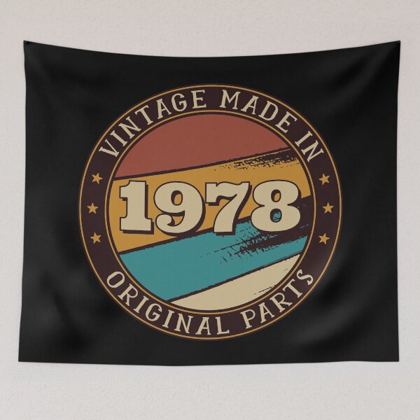 Item preview, Made In 1978 Limited Edition T-Shirt, All Original Parts, Aged To Perfection, Vintage Design, Vintage 1978, Personalized, Customized Shirt designed and sold by UniqueStylistic.