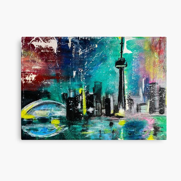 Toronto "Colour Me 6ix" Abstract Painting Canvas Print