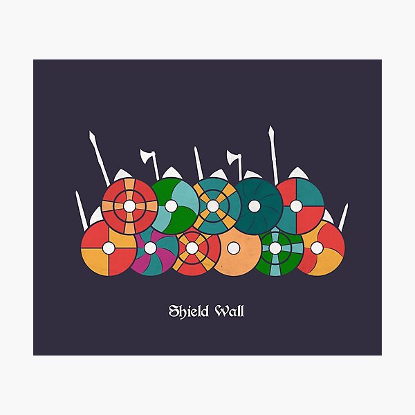 Item preview, The Saxon Shield Wall (Coloured Version) designed and sold by Medieval Steward Designs.