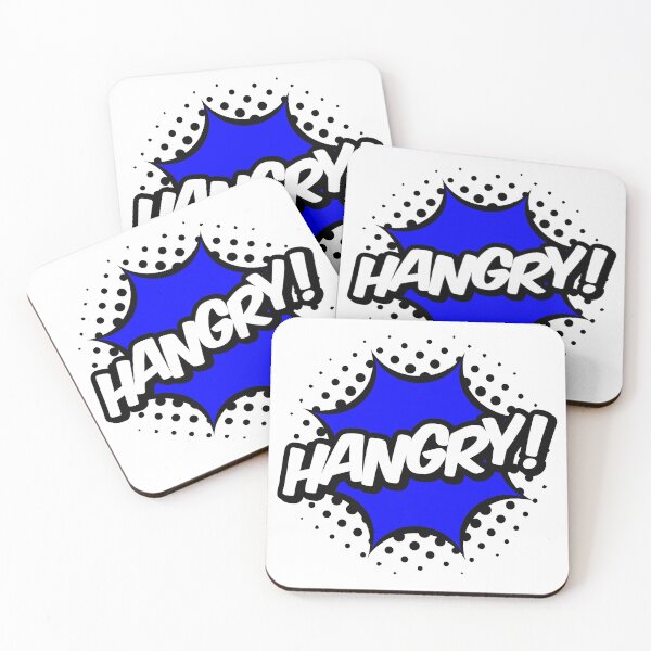 Item preview, Hangry! blue comic pop designed and sold by DesignsByDaddy.