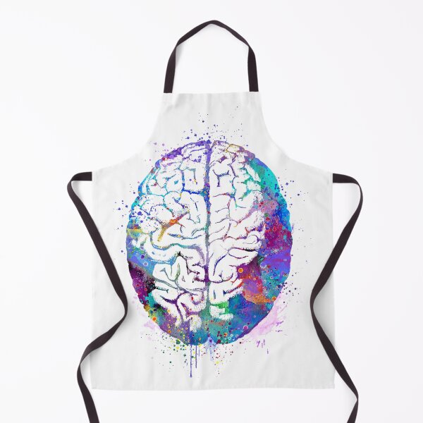 Item preview, Human Brain Colorful Watercolor Anatomy Gift  designed and sold by LotusGifts.